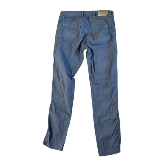 Massimo Dutti Tapered Fit Pants Men's 31x31 Navy Blue Classic Cotton Damaged - Picture 2 of 13